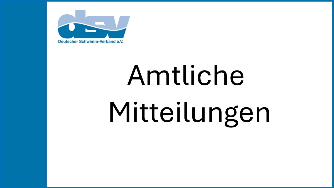 Amtliche Mitteilungen Amtliche Mitteilungen