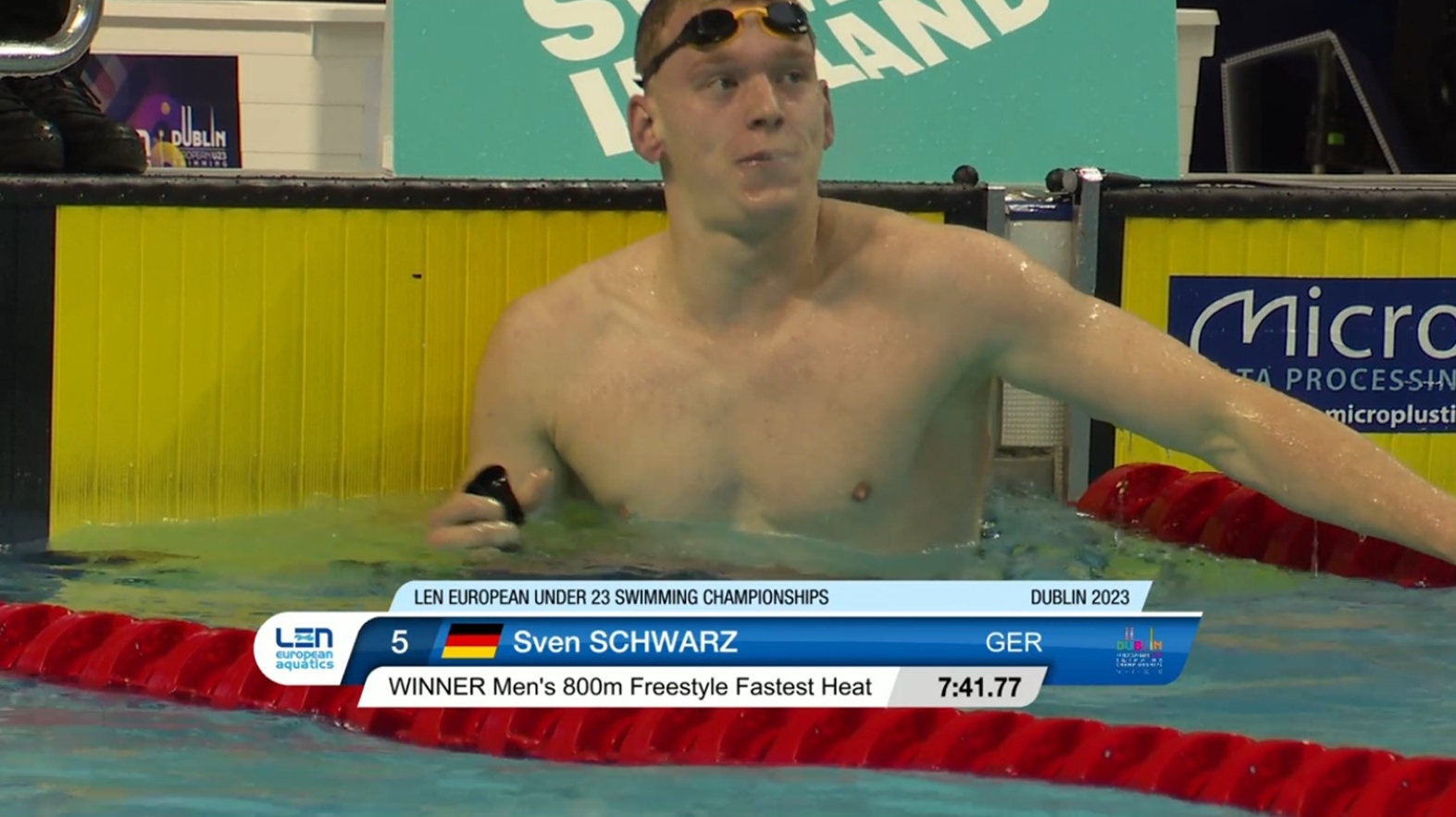 Sven Schwarz U23Europameister über 800m Freistil